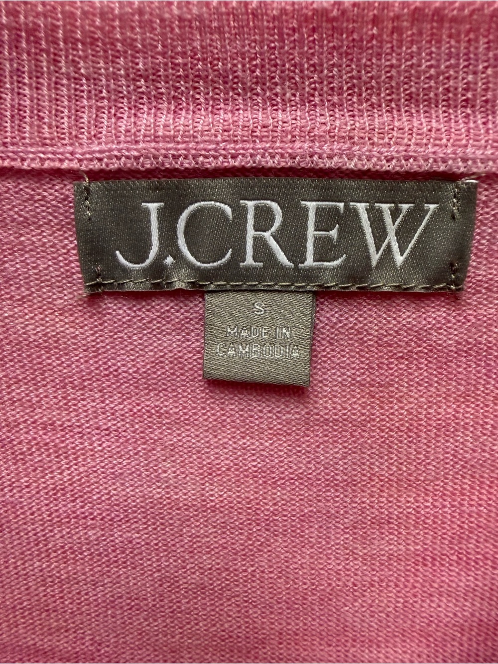 J. Crew Soft Pink Long-Sleeve Crewneck Top - Picture 3 of 7